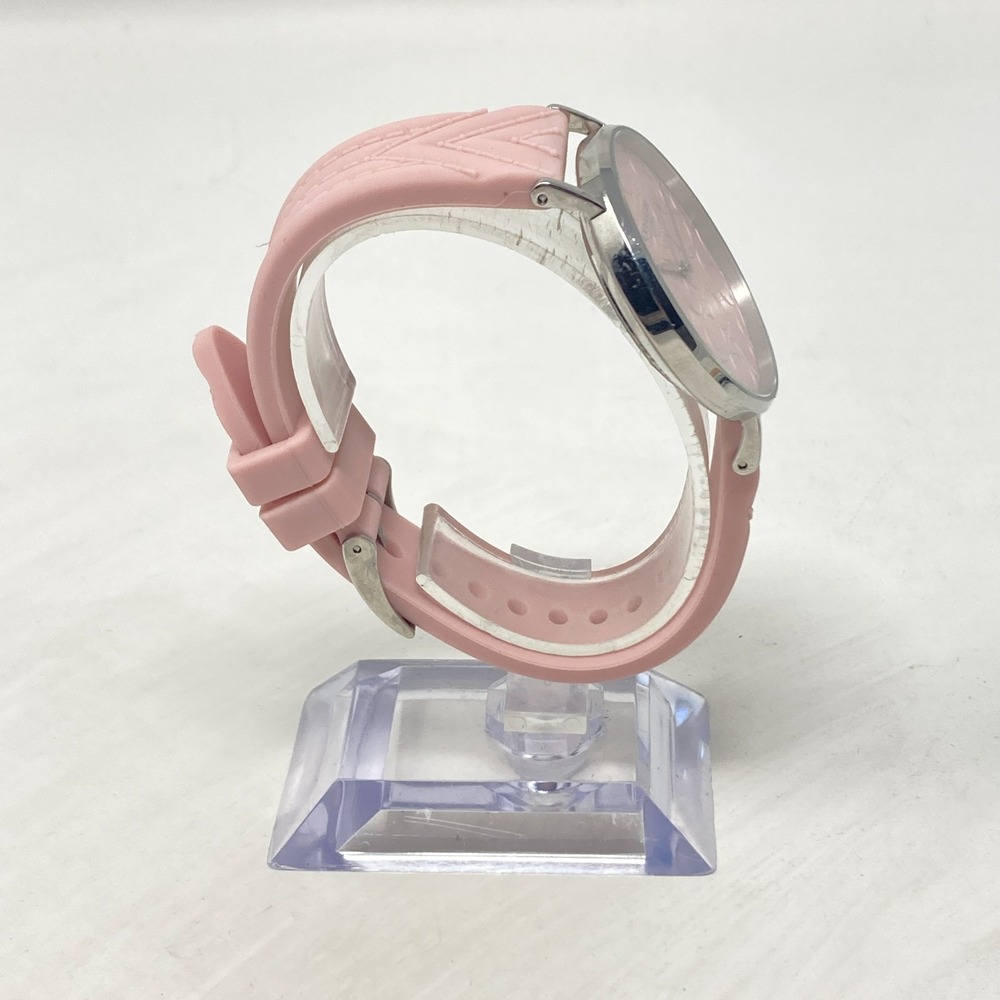 Coach Womens Watch 36mm Pink Silver Tone Logo Dial WR Round New Battery 8" - Picture 8 of 15